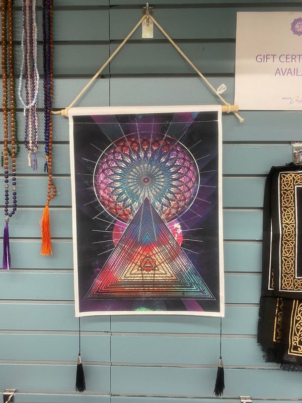 Mandala Pyramid Tapestry Banner - 13.75&quot;x19.5&#39;