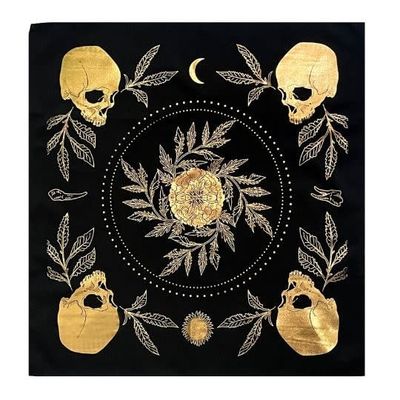 Tarot / Altar Cloth: Teeth &amp; Bone