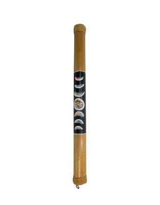 Large Painted Moon Phase Rainstick - 23″