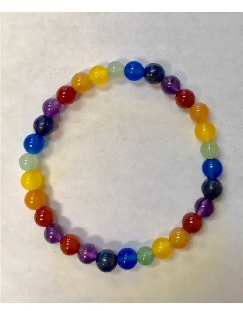 7 Chakra 6mm Bracelet