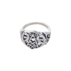 Moon Pentacle Ring Size 8