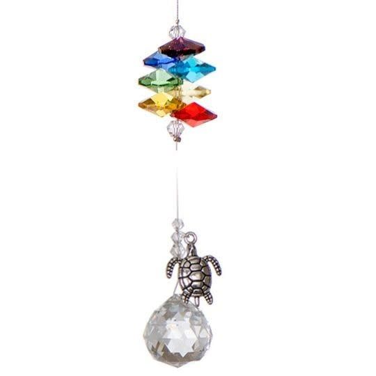 Crystal Art - Chakra Pewter Charm - Turtle