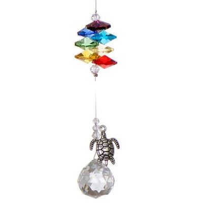 Crystal Art - Chakra Pewter Charm - Turtle