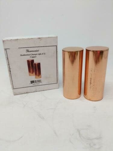 Meditation Charger Copper Harmonizer Cylinder Pair