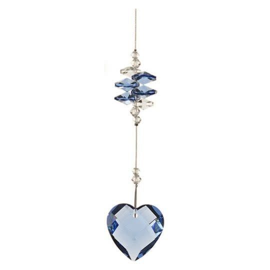 Crystal Art - Crystal Heart Suncatcher - Sapphire Blue