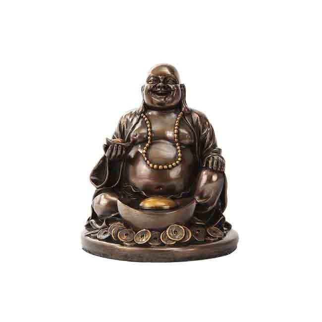 Lucky Buddha 4&quot; x 4&quot; x 4 1/2&quot;