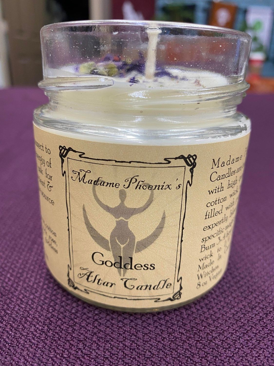 Madame Phoenix&#39;s Goddess Candle 8oz