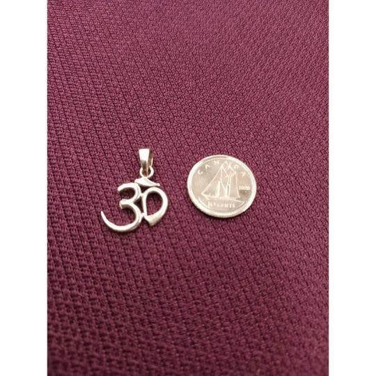 OM Pendant Sterling Silver 0.75&quot;