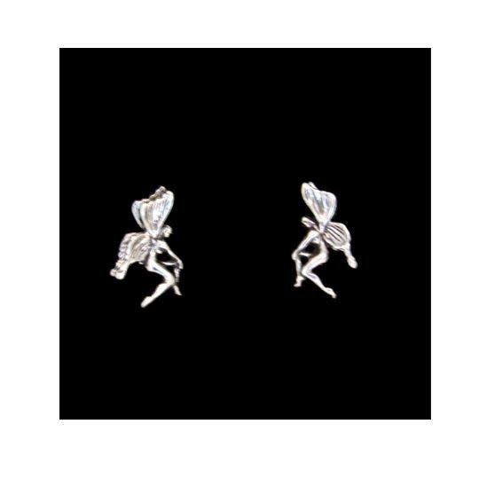 Fairy Sterling Silver Stud Earrings