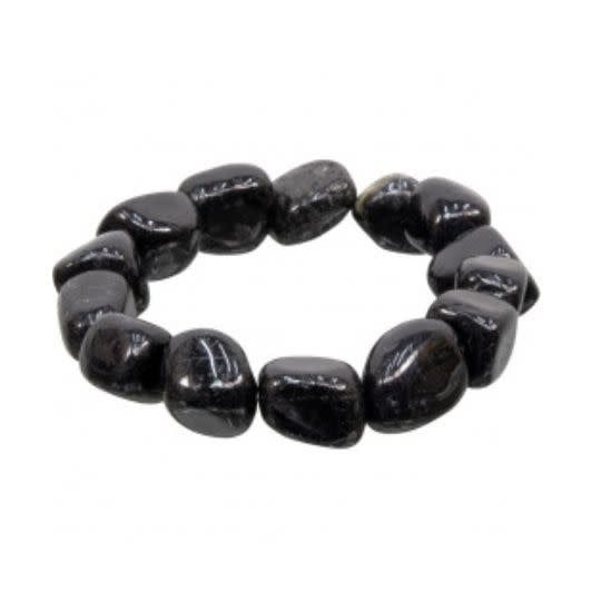 Black Tourmaline Tumbled Bracelet
