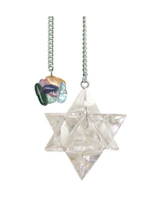 Clear Quartz Merkaba Pendulum