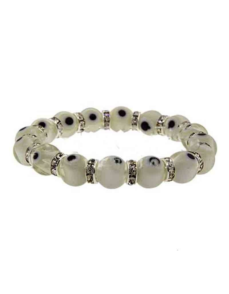 Evil Eye White Bracelet