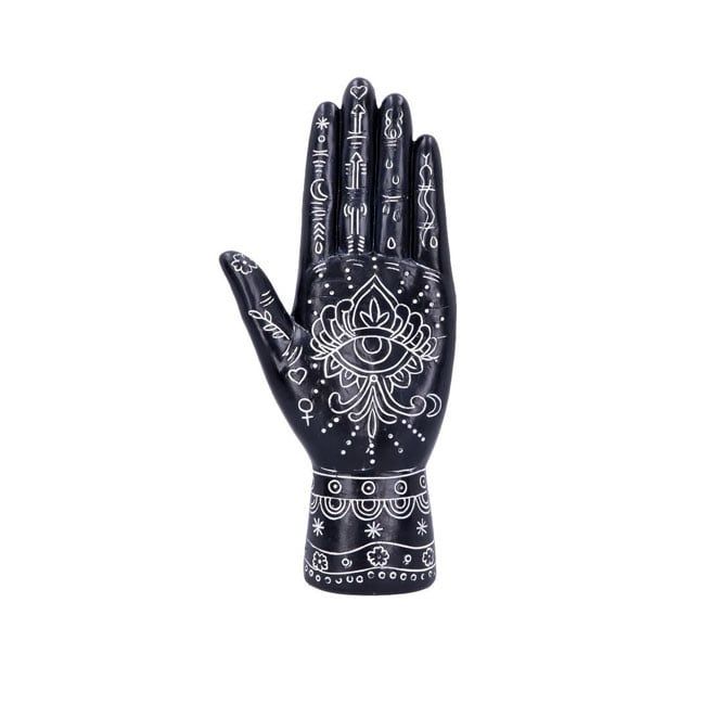 Black Hamsa Hand Statue 8.85&quot;