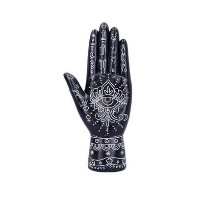 Black Hamsa Hand Statue 8.85&quot;