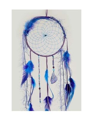 Lavender Magical 6&quot; Dream Catcher w/ Amethyst &amp; Quartz