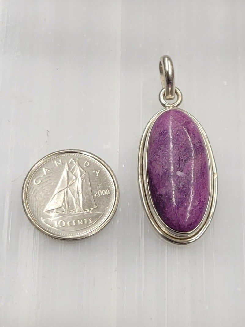Purpurite Pendant Sterling Silver