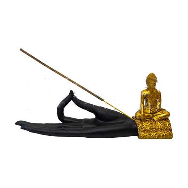 Mudra Hand Buddha Incense Burner 9.5&quot;