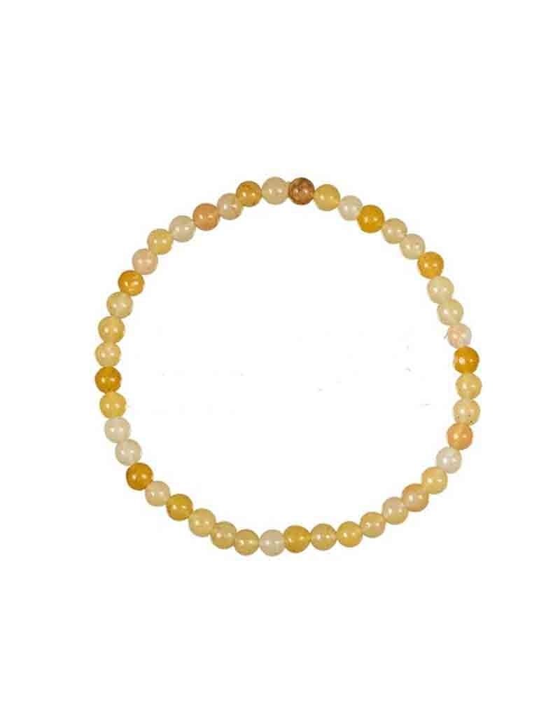 Yellow Jade 4MM  Bracelet