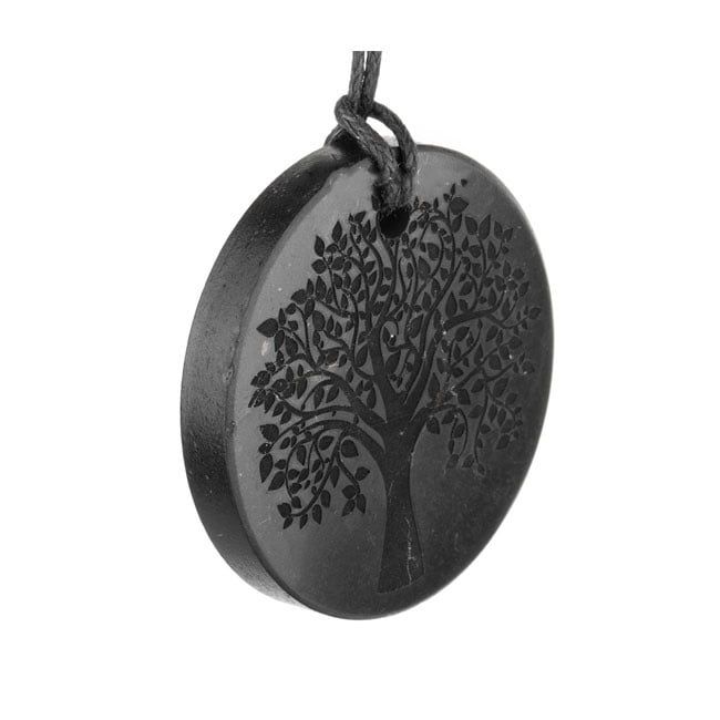 Shungite: Tree of Life Necklace Pendant