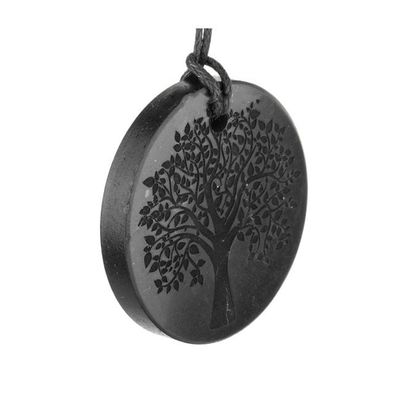 Shungite: Tree of Life Necklace Pendant