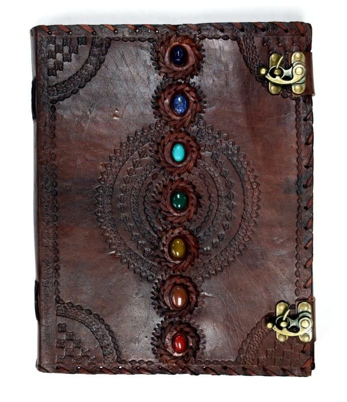 Chakra 10 x 13 Leather Journal
