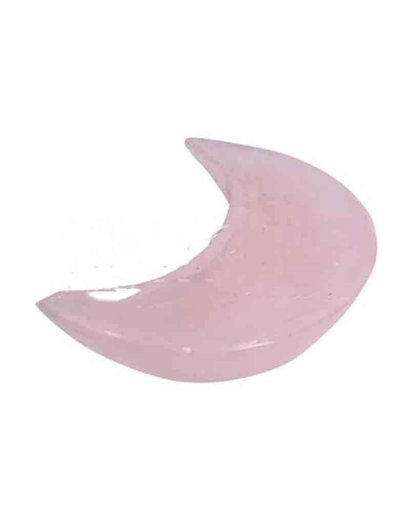 Pink Calcite Offering Bowl Moon 4&quot;