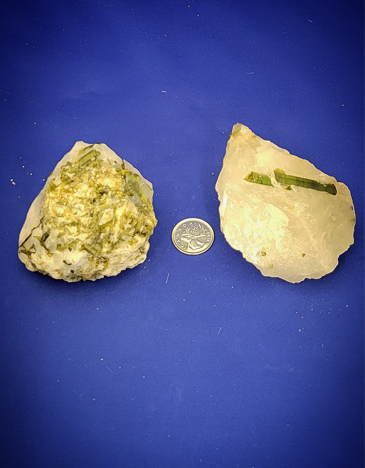 Green Tourmaline in Quartz $88