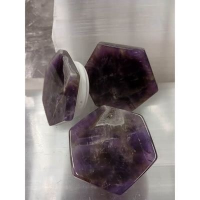 Amethyst Hexagon Shaped Phone Holder / Pop Sockets