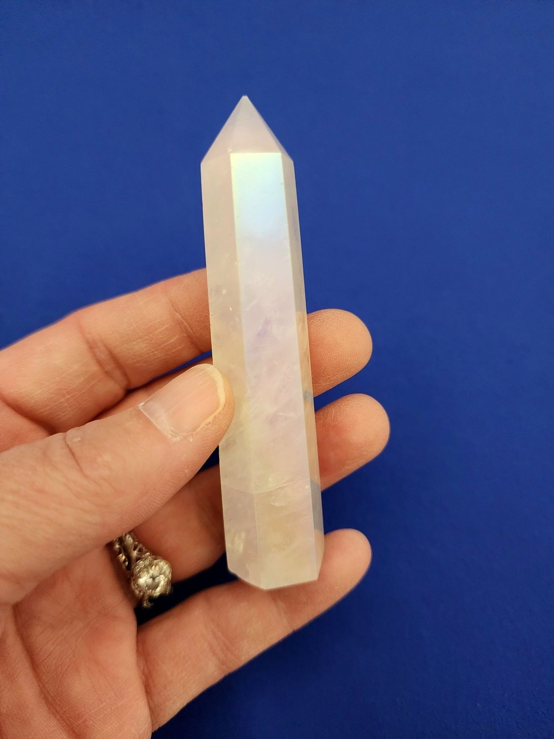 Rose Aura Quartz Point / Generator