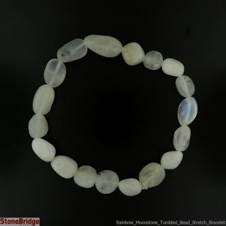 Rainbow Moonstone Small Nugget Bracelet