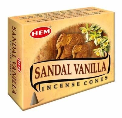 Sandal Vanilla HEM Incense Cones