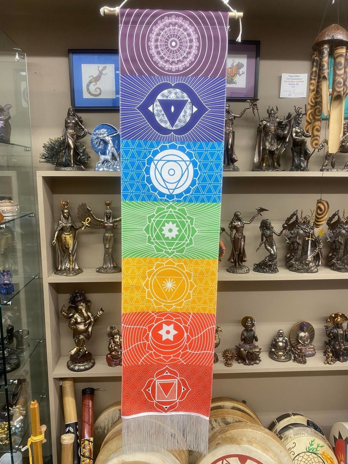 Chakra Color Block Tapestry Banner - 12.5&quot; X 51&quot;