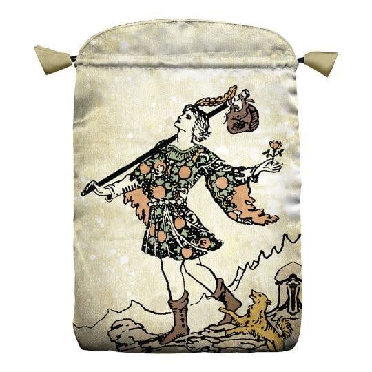 Original 1909 Rider Waite Fool Satin Tarot bag