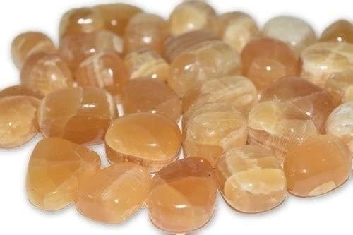 Amber Calcite Tumble