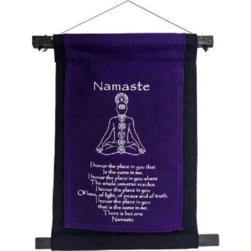 Chakra Namaste Banner 11&quot; x16&quot;