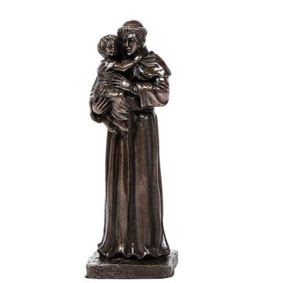 Saint Anthony Bronzed Resin - 4.25&quot; Statue