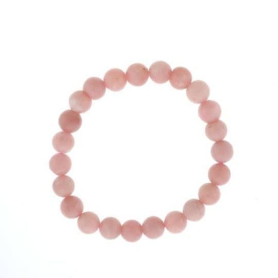 Pink Opal Round Bracelet 8mm