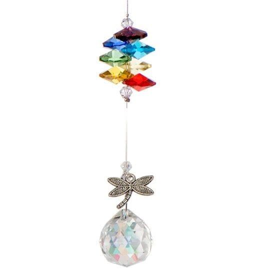 Crystal Art -  Pewter Charm Chakra - Dragonfly