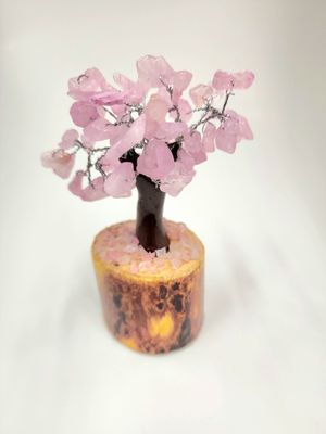 Rose Quartz Bonsai Tree  - 4.5&quot;