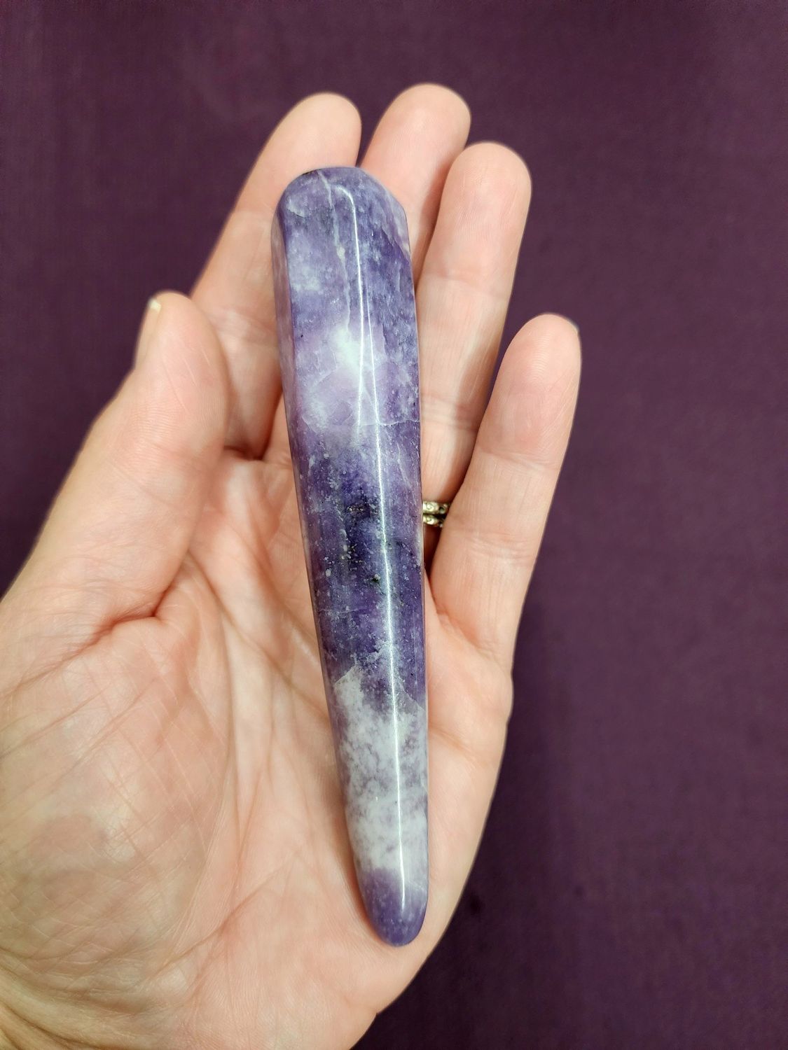 Lepidolite Wand 4.75&quot;