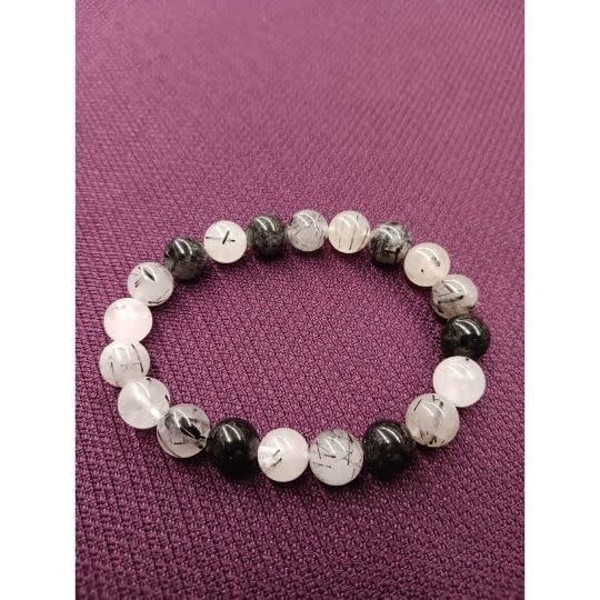 Tourmalinated Quartz Bracelet 10MM