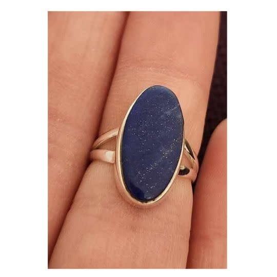 Lapis Lazuli Ring - Size 5 Sterling Silver