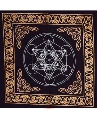 Metatron&#39;s Cube Altar Cloth - 18&quot;