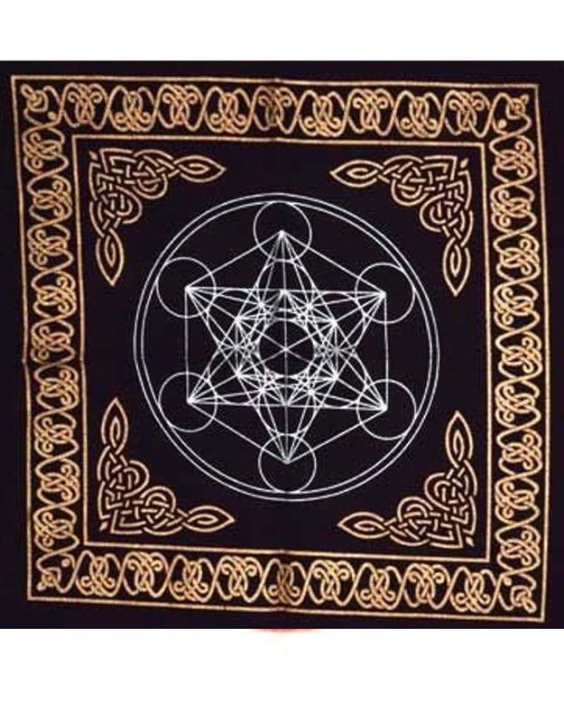 Metatron&#39;s Cube Altar Cloth - 18&quot;