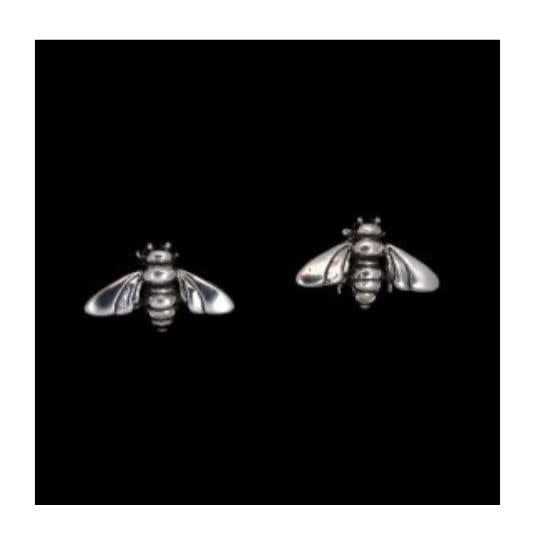 Bee Sterling Silver Stud Earrings