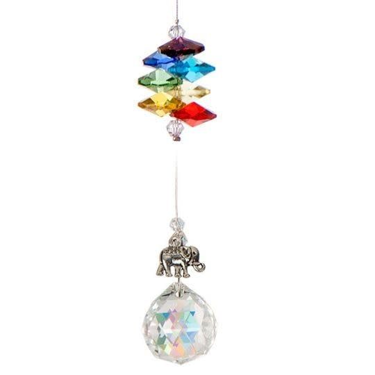 Crystal Art -  Pewter Charm Chakra - Elephant