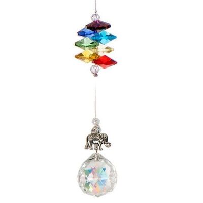 Crystal Art -  Pewter Charm Chakra - Elephant