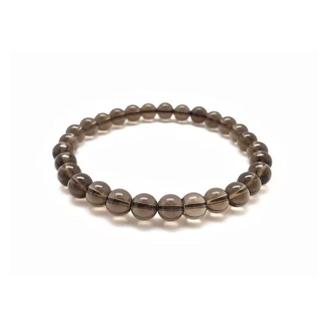 Smoky Quartz 6MM Bracelet