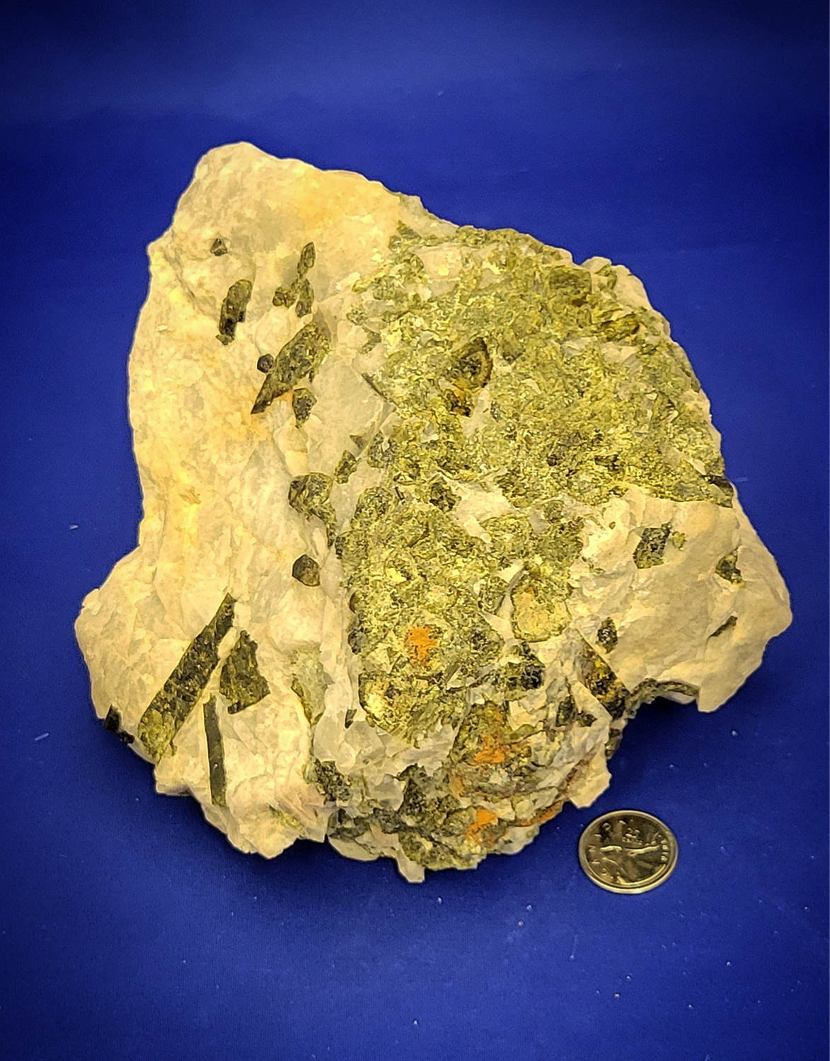 Green Tourmaline in Quartz Large