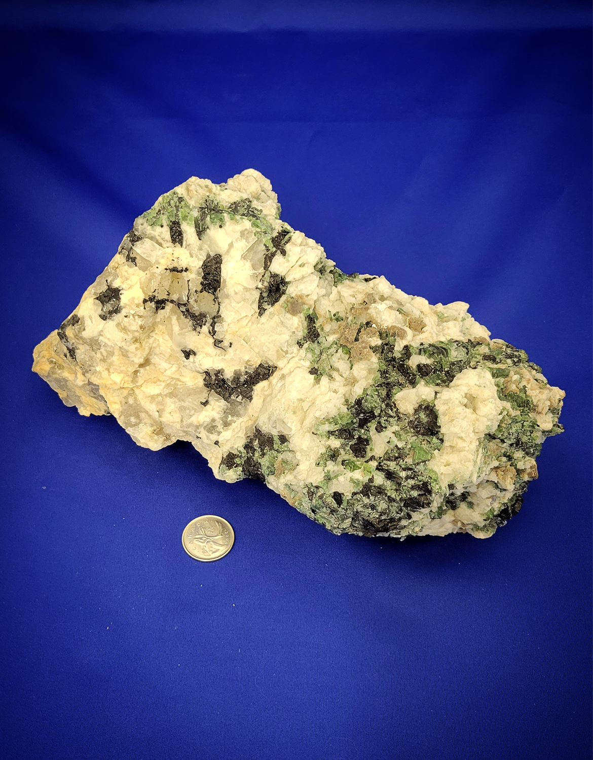 Green Tourmaline in Quartz Raw
